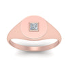 Load image into Gallery viewer, Single Diamond Signet Ring