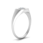 Load image into Gallery viewer, Single Diamond Signet Ring
