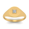Load image into Gallery viewer, Single Diamond Signet Ring