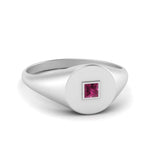 Load image into Gallery viewer, Single Diamond Signet Ring
