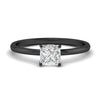 Load image into Gallery viewer, Princess Cut Tulip Solitaire Engagement Ring