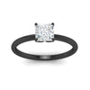 Load image into Gallery viewer, Princess Cut Tulip Solitaire Engagement Ring