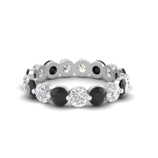 Women's 3 Ct Round Cut Common Prong Eternity Ring