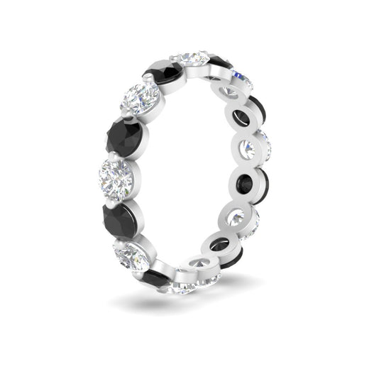 Women's 3 Ct Round Cut Common Prong Eternity Ring
