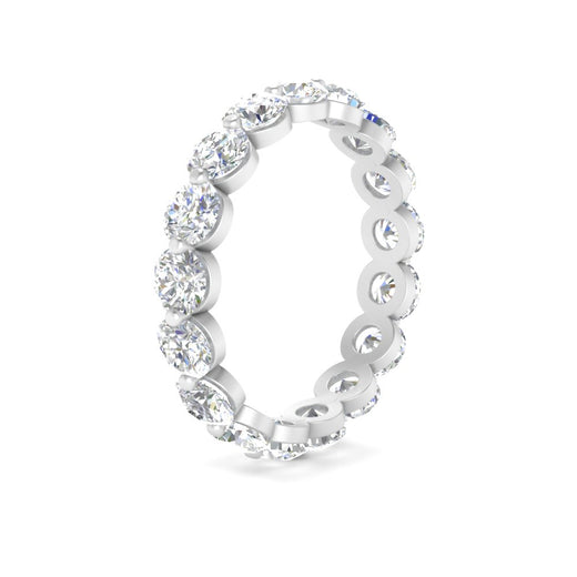 Women's 3 Ct Round Cut Common Prong Eternity Ring