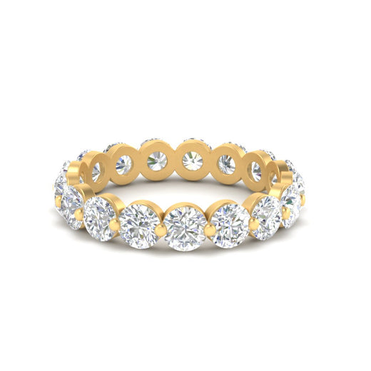 Women's 3 Ct Round Cut Common Prong Eternity Ring