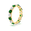 Load image into Gallery viewer, Women's 3 Ct Round Cut Common Prong Eternity Ring
