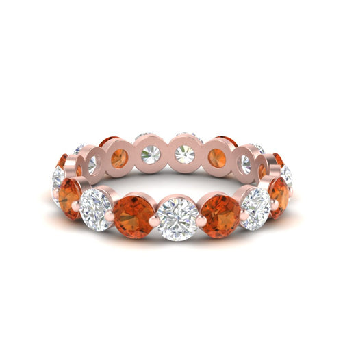Women's 3 Ct Round Cut Common Prong Eternity Ring
