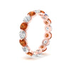 Load image into Gallery viewer, Women's 3 Ct Round Cut Common Prong Eternity Ring