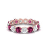 Load image into Gallery viewer, Women's 3 Ct Round Cut Common Prong Eternity Ring