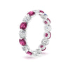 Load image into Gallery viewer, Women's 3 Ct Round Cut Common Prong Eternity Ring