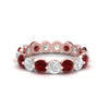 Load image into Gallery viewer, Women's 3 Ct Round Cut Common Prong Eternity Ring