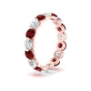 Load image into Gallery viewer, Women's 3 Ct Round Cut Common Prong Eternity Ring
