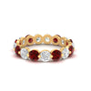 Load image into Gallery viewer, Women's 3 Ct Round Cut Common Prong Eternity Ring