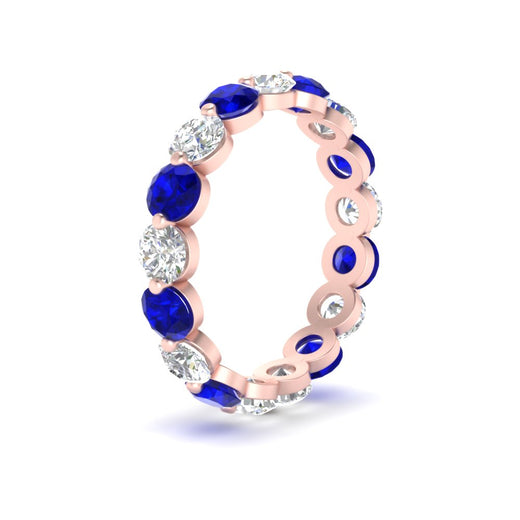 Women's 3 Ct Round Cut Common Prong Eternity Ring