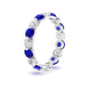 Load image into Gallery viewer, Women's 3 Ct Round Cut Common Prong Eternity Ring