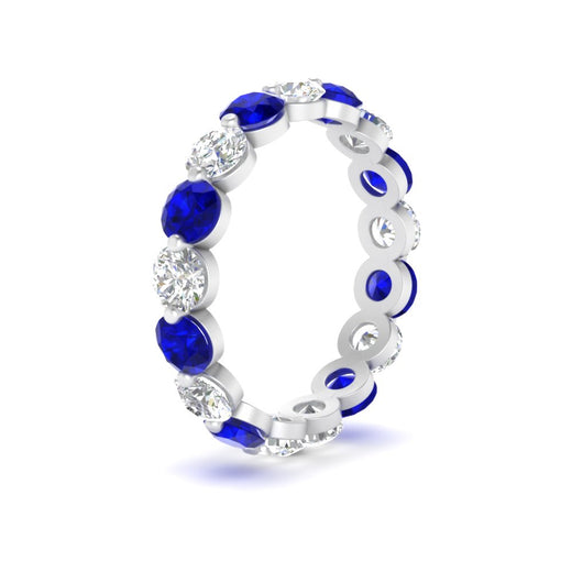 Women's 3 Ct Round Cut Common Prong Eternity Ring