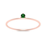 Load image into Gallery viewer, prong-set-round-thin-emerald-ring-in-rose-gold-FD9391RORGEMGR-NL-RG.jpg
