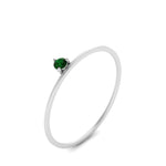 Load image into Gallery viewer, prong-set-round-thin-emerald-ring-in-white-gold-FD9391RORGEMGR-NL-WG.jpg
