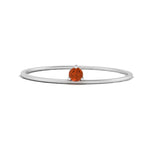Load image into Gallery viewer, prong-set-round-thin-orange-sapphire-stackable-ring-in-white-gold-FD9391RORGSAOR-NL-WG.jpg
