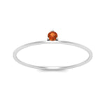 Load image into Gallery viewer, prong-set-round-thin-orange-sapphire-stackable-ring-in-white-gold-FD9391RORGSAOR-NL-WG.jpg
