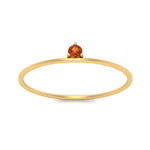 Load image into Gallery viewer, prong-set-round-thin-orange-sapphire-stackable-ring-in-yellow-gold-FD9391RORGSAOR-NL-YG.jpg
