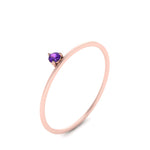 Load image into Gallery viewer, prong-set-round-thin-purple-topaz-stackable-ring-in-rose-gold-FD9391RORGVITO-NL-RG.jpg
