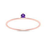 Load image into Gallery viewer, prong-set-round-thin-purple-topaz-stackable-ring-in-rose-gold-FD9391RORGVITO-NL-RG.jpg

