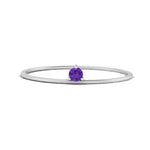 Load image into Gallery viewer, prong-set-round-thin-purple-topaz-stackable-ring-in-white-gold-FD9391RORGVITO-NL-WG.jpg
