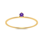 Load image into Gallery viewer, prong-set-round-thin-purple-topaz-stackable-ring-in-yellow-gold-FD9391RORGVITO-NL-YG.jpg
