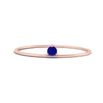 Load image into Gallery viewer, prong-set-round-thin-sapphire-stackable-ring-in-rose-gold-FD9391RORGSABL-NL-RG.jpg
