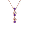 Load image into Gallery viewer, purple-topaz-petal-diamond-drop-necklace-in-FDPD8598GVITOANGLE2-NL-RG