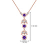 Load image into Gallery viewer, purple-topaz-petal-diamond-drop-necklace-in-FDPD8598GVITOANGLE2-NL-RG