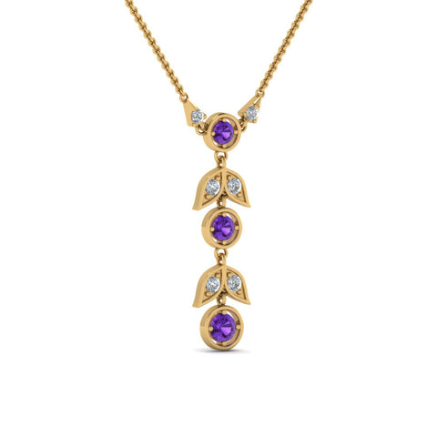 purple-topaz-petal-diamond-drop-necklace-in-FDPD8598GVITOANGLE2-NL-YG