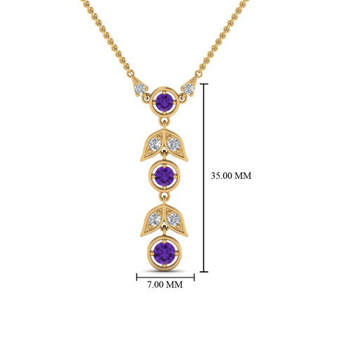 purple-topaz-petal-diamond-drop-necklace-in-FDPD8598GVITOANGLE2-NL-YG