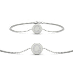 Load image into Gallery viewer, Alphabet disc diamond bracelet
