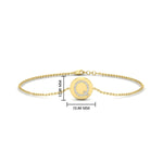 Load image into Gallery viewer, Alphabet disc diamond bracelet
