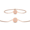 Load image into Gallery viewer, Alphabet disc diamond bracelet