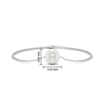 Load image into Gallery viewer, Alphabet disc diamond bracelet
