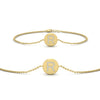 Load image into Gallery viewer, Alphabet disc diamond bracelet