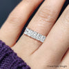 Load image into Gallery viewer, radiant-cut-5-stone-anniversary-band-1-carat-in-white-gold-FD8008RABHAND-1CT-NL-WG.jpg