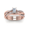 Load image into Gallery viewer, radiant-cut-Infinity-twist-diamond-matching-bridal-set-in-14K-rose-gold-FD8253RA-NL-RG
