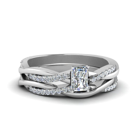 radiant-cut-Infinity-twist-diamond-matching-bridal-set-in-14K-white-gold-FD8253RA-NL-WG