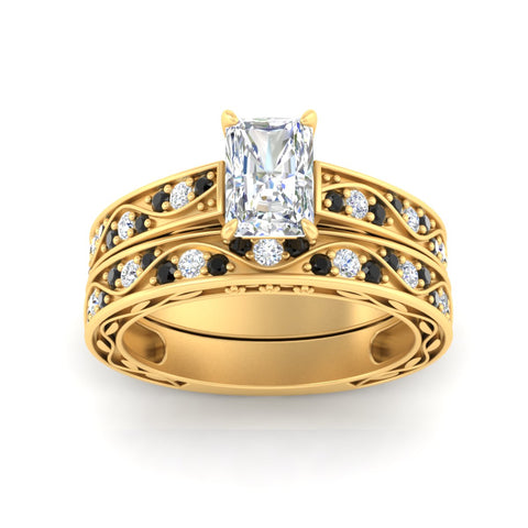 radiant-cut-antique-filigree-black-diamond-bridal-ring-set-in-yellow-gold-fdens3543ragblackangle5-nl-yg.jpg