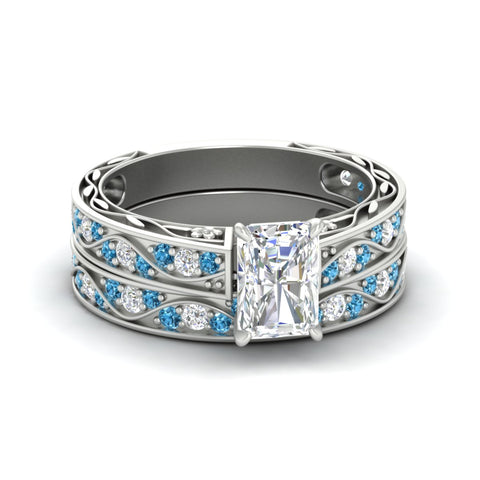 radiant-cut-antique-filigree-blue-topaz-bridal-ring-set-in-white-gold-fdens3543ragicbltosleep-nl-wg.jpg