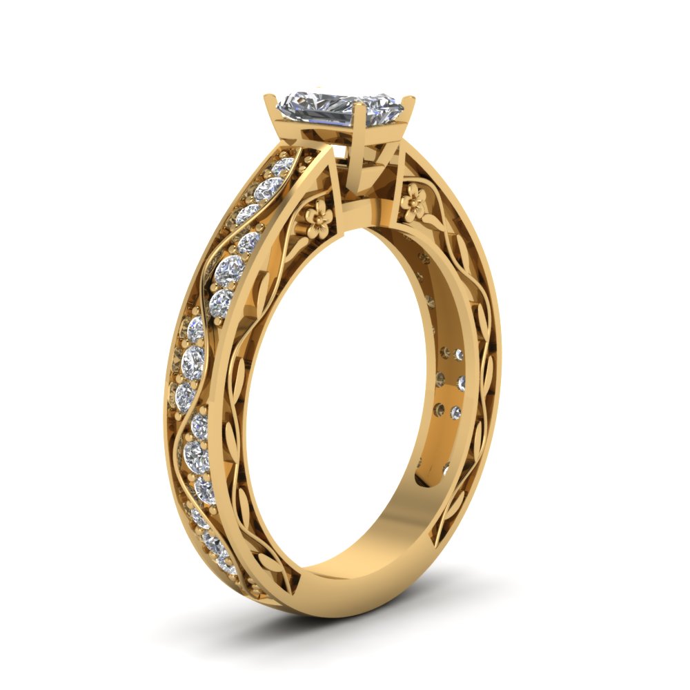 radiant-cut-antique-filigree-diamond-ring-in-14K-yellow-gold-FDENS3543RARANGLE2-NL-YG