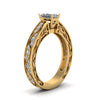 Load image into Gallery viewer, radiant-cut-antique-filigree-diamond-ring-in-14K-yellow-gold-FDENS3543RARANGLE2-NL-YG_c9ae7533-50bd-467c-8bd7-eb4f6ed1287f