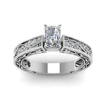 Load image into Gallery viewer, radiant-cut-antique-filigree-diamond-ring-in-950-platinum-FDENS3543RARANGLE5-NL-WG
