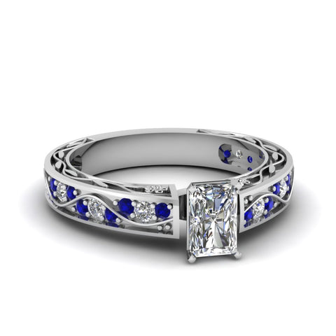 radiant-cut-antique-filigree-diamond-ring-with-blue-sapphire-in-14K-white-gold-FDENS3543RARGSABL-NL-WG_6b10af89-5ea1-4852-b4b6-36ef2f24c00f