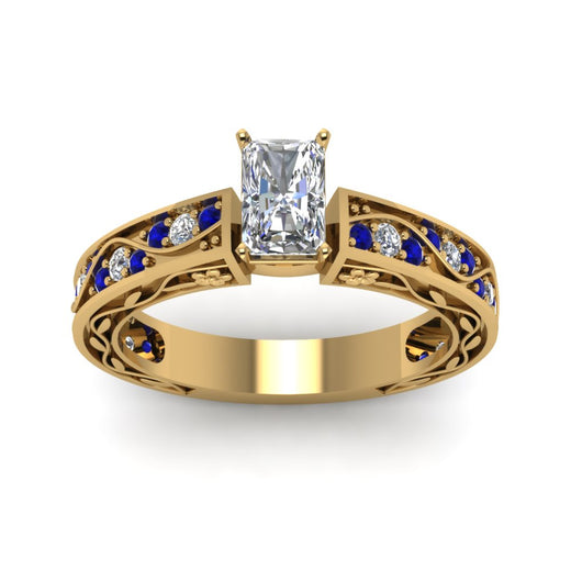 radiant-cut-antique-filigree-diamond-ring-with-blue-sapphire-in-14K-yellow-gold-FDENS3543RARGSABLANGLE5-NL-YG_9f1f42e3-1bac-44b6-b114-65f55aa9b494